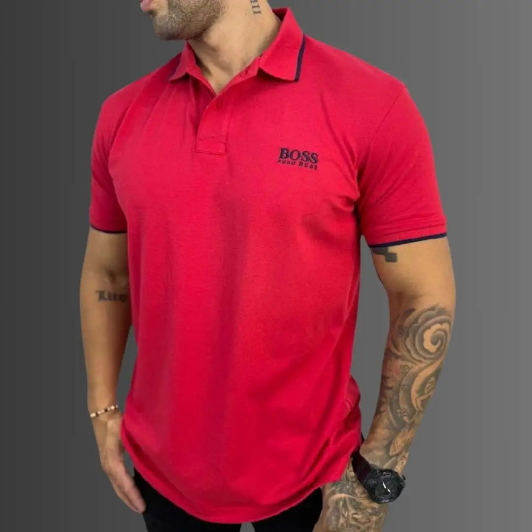 Pack X3 |Camiseta Tipo Polo H.B. Combinada